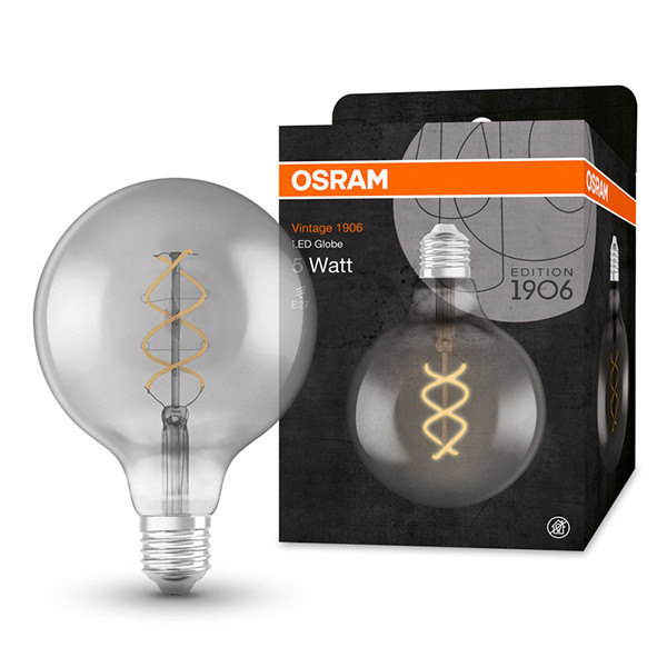 Osram LED lamp E27 | Globe G124 | Vintage 1906 | Filament | Smoke | 1800K | 4W (15W)  LOS01507 - 1