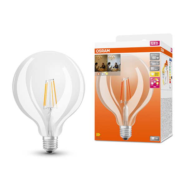Osram LED lamp E27 | Globe G125 | Filament | 2200-2700K | GlowDim | 7W (60W) LOS00368 - 1