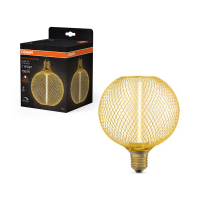Osram LED lamp E27 | Globe G125 | Goud | Decor Straw | 1800K | Dimbaar | 3.5W (16W) LOS00792