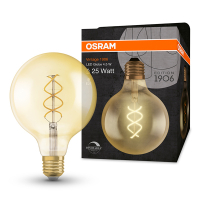 Osram LED lamp E27 | Globe G125 | Vintage 1906 | Filament | Helder | 2000K | Dimbaar | 4W (28W) LOS02541