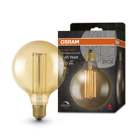 Osram LED lamp E27 | Globe G125 | Vintage 1906 | Goud | 2200K | Dimbaar | 5.8W (40W)  LOS00521