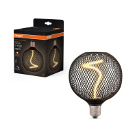 Osram LED lamp E27 | Globe G125 | Zwart | Filament | 1800K | Dimbaar | 3.5W (14W)  LOS00804