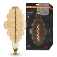 Osram LED lamp E27 | Globe G200 | Vintage 1906 | Filament | Goud | 2200K | Dimbaar | 4.8W (33W)  LOS01455