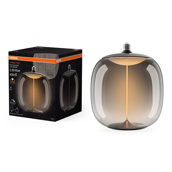 Osram LED lamp E27 | Globe G250 | Vintage 1906 | Filament | Smoke | 1800K | Dimbaar | 12W (35W)  LOS01747 - 1