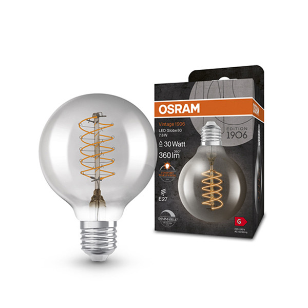 Osram LED lamp E27 | Globe G80 | Vintage 1906 Spiral | Helder |  2700K | Dimbaar | 4.8W (40W)  LOS00457 - 1