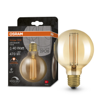 Osram LED lamp E27 | Globe G95 | Vintage 1906 | Goud | 2200K | Dimbaar | 5.8W (40W)  LOS00517