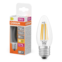 Osram LED lamp E27 | Kaars B35 | Filament | Helder | 2700K | Dimbaar | 3.4W (40W) LOS02130