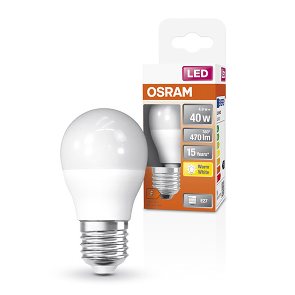 Osram LED lamp E27 | Kogel P45 | Mat | 2700K | 4.9W (40W)  LOS00206 - 1