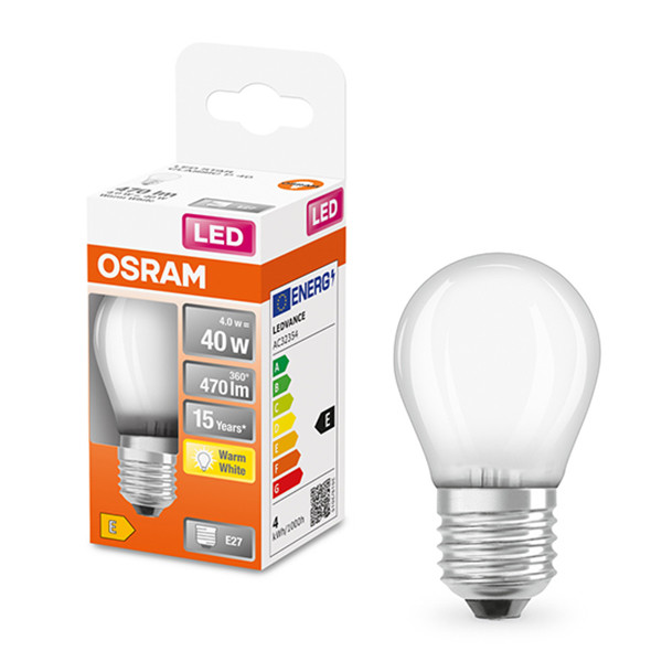Osram LED lamp E27 | Kogel P45 | Mat | 2700K | 4W (40W)  LOS00198 - 1