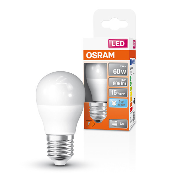 Osram LED lamp E27 | Kogel P45 | Mat | 4000K | 6.5W (60W) LOS02427 - 1
