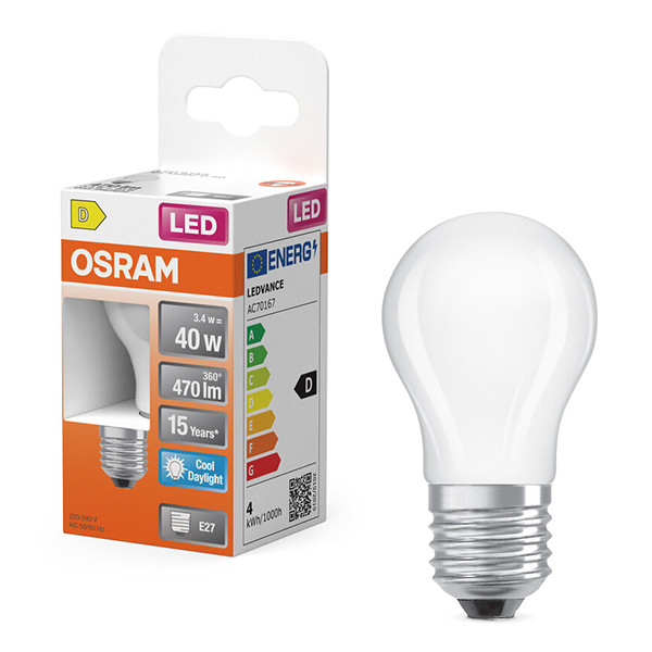 Osram LED lamp E27 | Kogel P45 | Mat | 6500K | 3.4W (40W) LOS02182 - 1