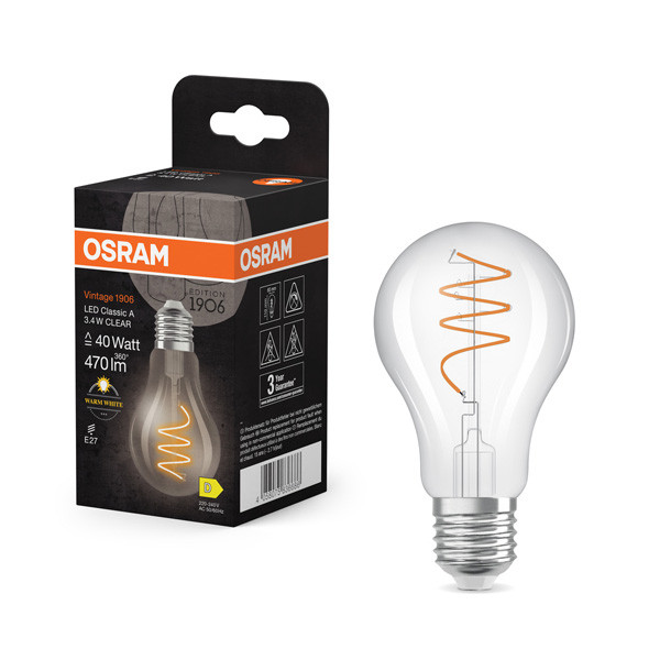 Osram LED lamp E27 | Peer A60 | Filament | 2700K | 3.4W (40W) LOS00830 - 1