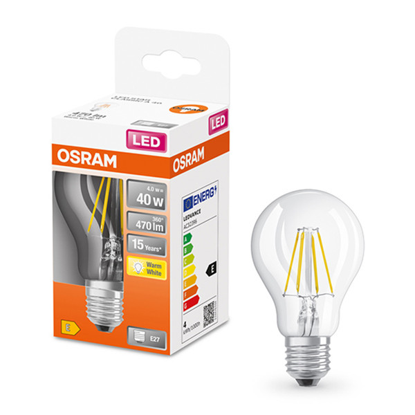 Osram LED lamp E27 | Peer A60 | Filament | Helder | 2700K | 4W (40W)  LOS00072 - 1