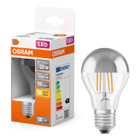 Osram LED lamp E27 | Peer A60 | Filament | Kopspiegel | Zilver | 2700K | 6.5W (50W)  LOS01689