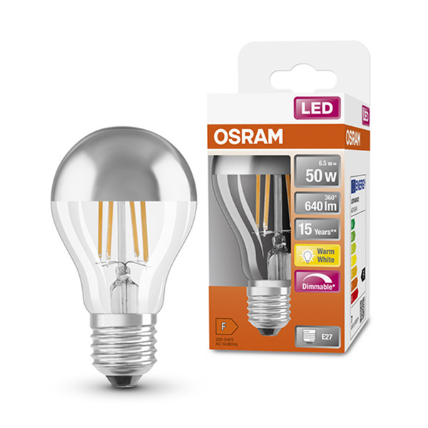 Osram LED lamp E27 | Peer A60 | Kopspiegel | 2700K | Dimbaar | 6.5W (50W)  LOS00058 - 1
