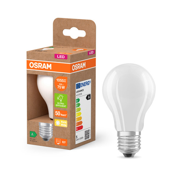 Osram LED lamp E27 | Peer A60 | Mat | 2700K | 5W (75W)  LOS00904 - 1