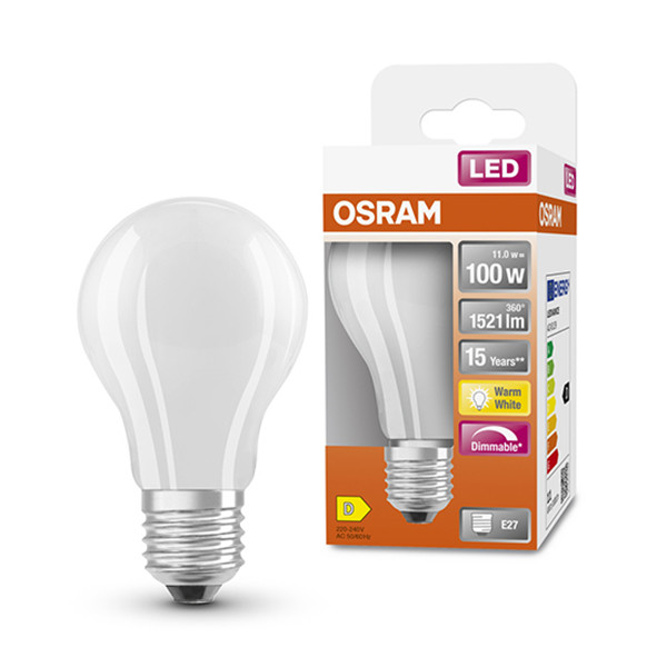 Osram LED lamp E27 | Peer A60 | Mat | 2700K | Dimbaar | 11W (100W)  LOS00052 - 1