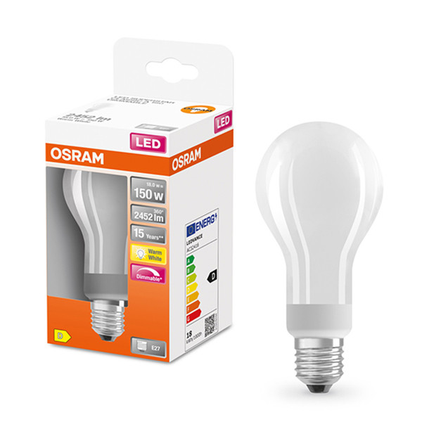 Osram LED lamp E27 | Peer A60 | Mat | 2700K | Dimbaar | 18W (150W)  LOS00056 - 1