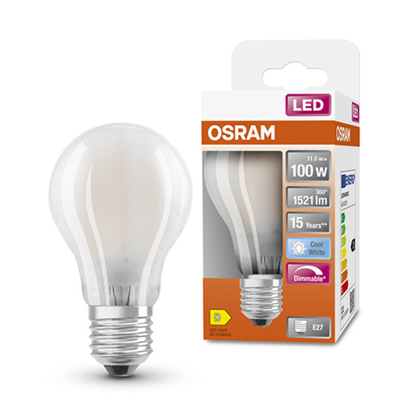 Osram LED lamp E27 | Peer A60 | Mat | 4000K | Dimbaar | 11W (100W)  LOS00054 - 1