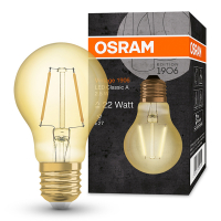 Osram LED lamp E27 | Peer A60 | Vintage 1906 | Filament | Goud | 2400K | 2.5W (22W)  LOS01463