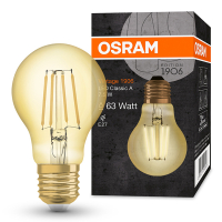 Osram LED lamp E27 | Peer A60 | Vintage 1906 | Filament | Goud | 2400K | 7.5W (63W)  LOS01469