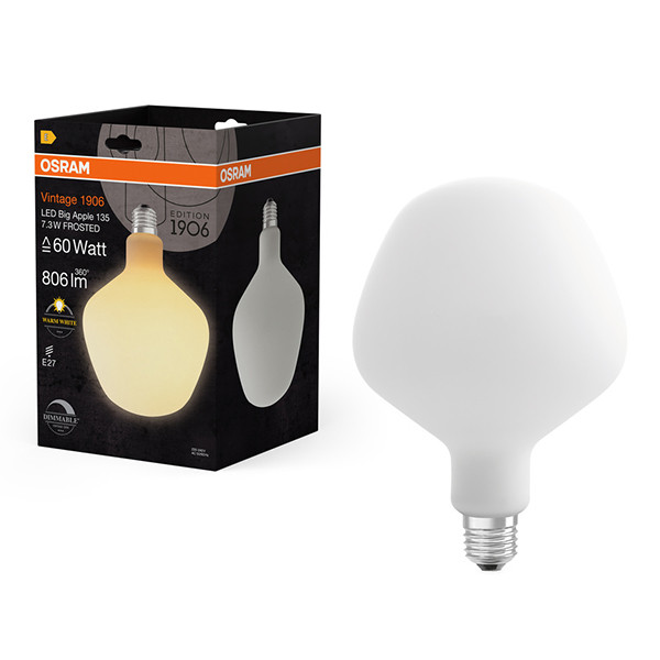 Osram LED lamp E27 | Vintage 1906 | Big Apple | Mat | 2700K | Dimbaar | 7.3W (60W) LOS01735 - 1