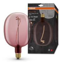 Osram LED lamp E27 | Vintage 1906 | Filament | Roze | 1600K | Dimbaar | 4.5W (15W)  LOS01443