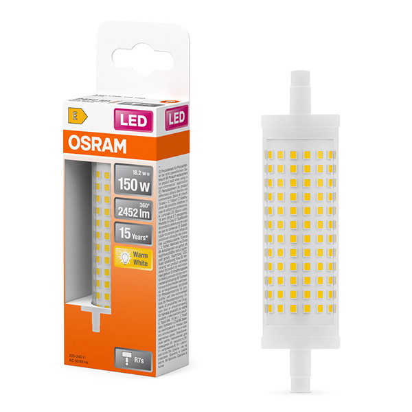 Osram LED lamp R7s | Staaflamp | 118mm | Helder | 2700K | 18.2W (150W)  LOS01401 - 1