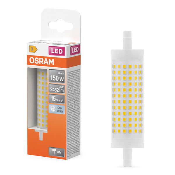 Osram LED lamp R7s | Staaflamp | 118mm | Helder | 4000K | 19W (150W)  LOS01403 - 1
