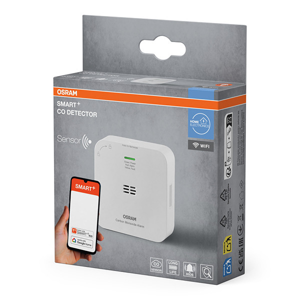 Osram Slimme CO sensor | WiFi | 85 dB | Batterij Gevoed | Wit LOS02240 - 1