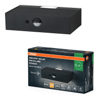 Osram Solar Wandlamp met sensor | Beweging & schemer | 3000K | IP65 | Grijs | 3W LOS02089