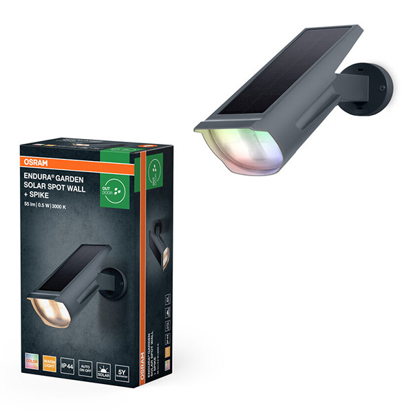 Osram Solar Wandspot | Rechthoek | 3000K | IP44 | 0.5W LOS02091 - 1