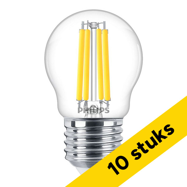 Aanbieding: 10x Philips LED lamp E27 | Kogel P45 | Master | Filament | Helder | 2700K | Dimbaar | 3.4W (40W) LPH04999 - 1