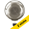 Aanbieding: 2x Philips LED lamp E27 | Globe G200 | Smokey | 1800K | Dimbaar | 6.5W (20W) LPH02660 - 1