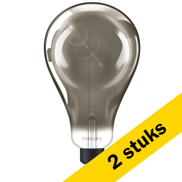 Aanbieding: 2x Philips LED lamp E27 | Peer A160 | Smoky | 1800K | Dimbaar | 6.5W (20W) LPH02658 - 1