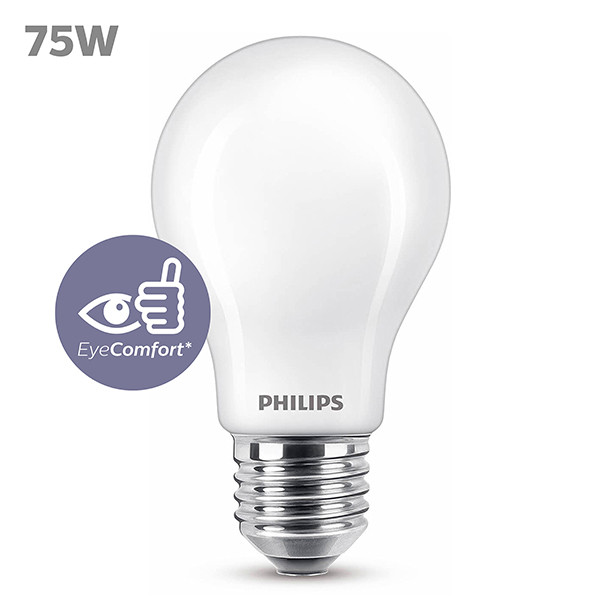 Aanbieding: 2x Philips LED lamp E27 | Peer A60 | Mat | 2700K | 7.8W (75W) LPH04264 - 2