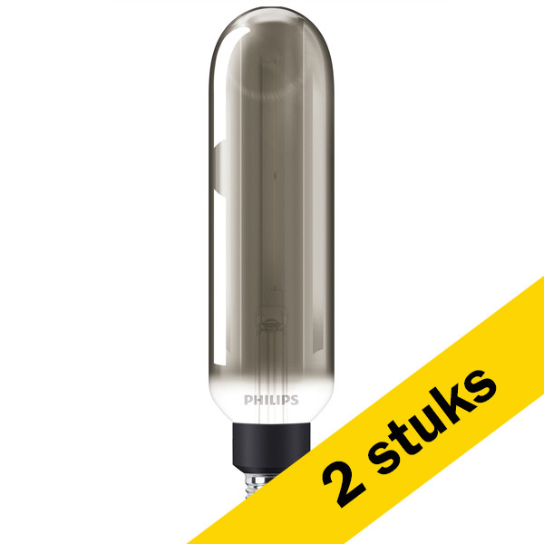 Aanbieding: 2x Philips XXL lamp E27 | Buis | Smoky | 1800K | Dimbaar | 6.5W (20W) LPH02656 - 1