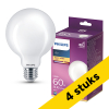 Aanbieding: 4x Philips LED lamp E27 | Globe G95 | Mat | 2700K | 5.9W (60W) LPH04254 - 1