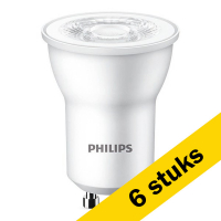 Philips Aanbieding: 6x Philips GU10 LED spot | MR11 | 2700K | 3.5W (35W)  LPH00813