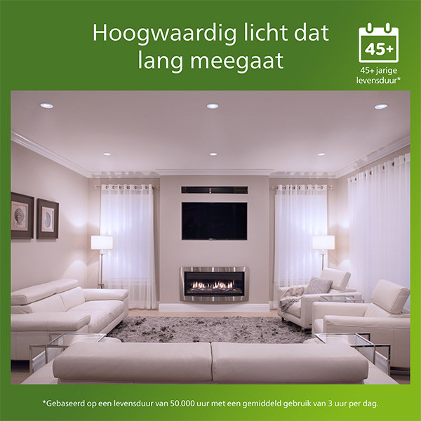 Aanbieding: 6x Philips GU10 LED spot | UltraEfficient | 4000K | 1.2W (35W) LPH04126 - 6