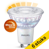 Aanbieding: 6x Philips GU10 LED spot | WarmGlow | 2200-2700K | Dimbaar | 3.8W (50W) LPH02528 - 1