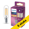Aanbieding: 6x Philips LED lamp E14 | Buis T25 | Filament | Helder | 2700K | 3.4W (40W) LPH04187 - 1