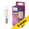 Aanbieding: 6x Philips LED lamp E14 | Kaars B35 | Filament | 2700K | 5.9W (60W) LPH04222 - 1