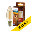 Aanbieding: 6x Philips LED lamp E14 | Kaars B35 | Filament | Goud | 1800K | 3W (25W) LPH03335 - 1