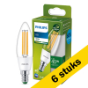 Aanbieding: 6x Philips LED lamp E14 | Kaars B35 | Ultra Efficient | Filament | Helder | 3000K | 2.3W (40W) LPH02900 - 1