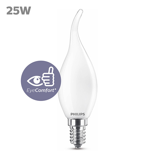 Aanbieding: 6x Philips LED lamp E14 | Kaars BA35 | Mat | 2700K | 1.9W (25W) LPH04175 - 2