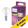Aanbieding: 6x Philips LED lamp E14 | Kogel P45 | Filament | 2700K | 3.4W (40W) LPH04198 - 1