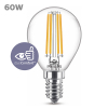 Aanbieding: 6x Philips LED lamp E14 | Kogel P45 | Filament | 2700K | 5.9W (60W) LPH04228 - 2