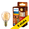 Aanbieding: 6x Philips LED lamp E14 | Kogel P45 | Filament | Goud | 1800K | Dimbaar | 2.7W (15W) LPH04115 - 1