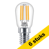 Aanbieding: 6x Philips LED lamp E14 | Kogel T25S | Filament | Helder | 2700K | 2.5W (25W) LPH02906 - 1